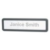 Universal Nameplate, Cubicle, Recycled, charcoal UNV08223